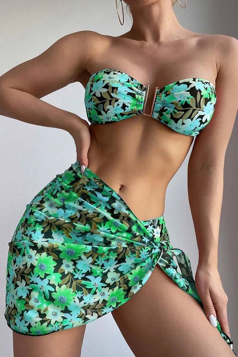 CWMW0901_DOUBLE-SIDED CONTRAST COLOR BEACH SWIMSUIT