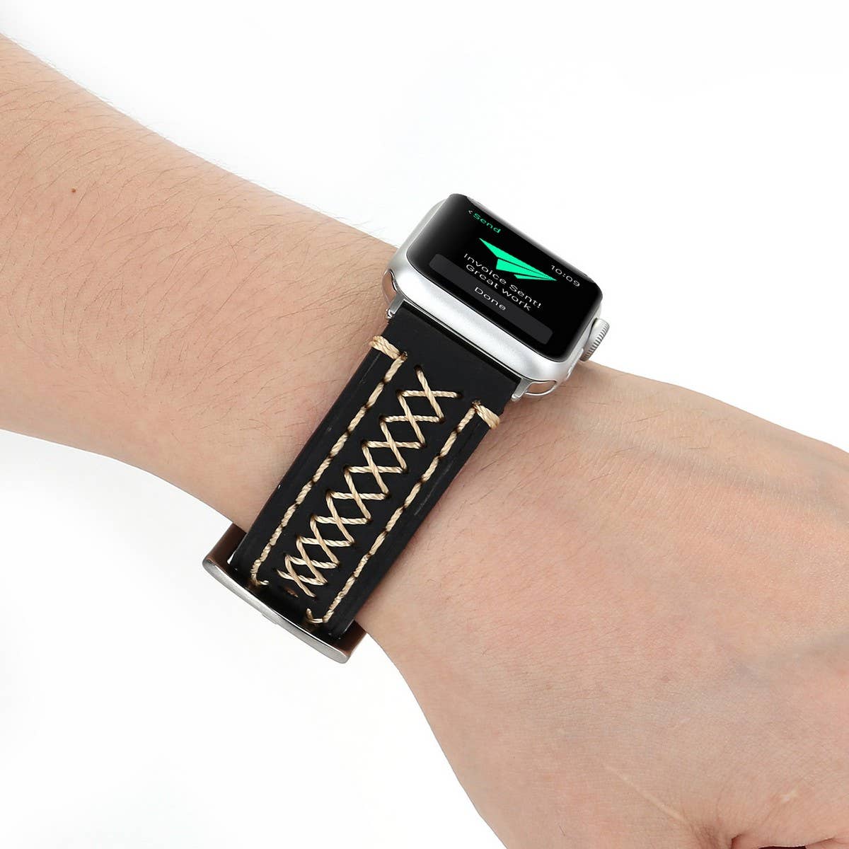 APPLE WATCH9-1 HANDMADE LEATHER STRAP_CWASC1580