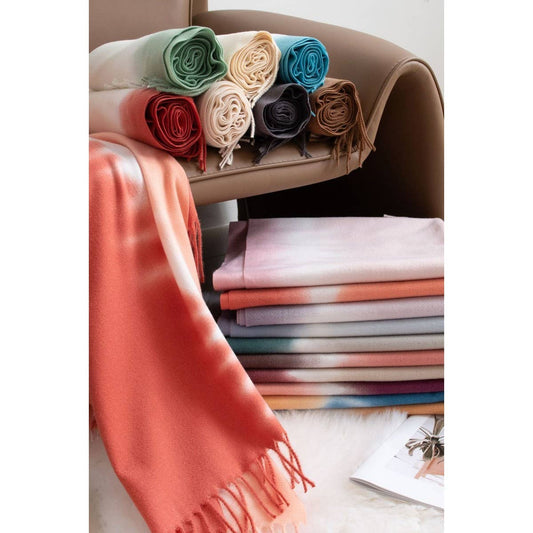 CWASC1481_GRADIENT COLOR SCARF SHAWL WARM NECK SCARF