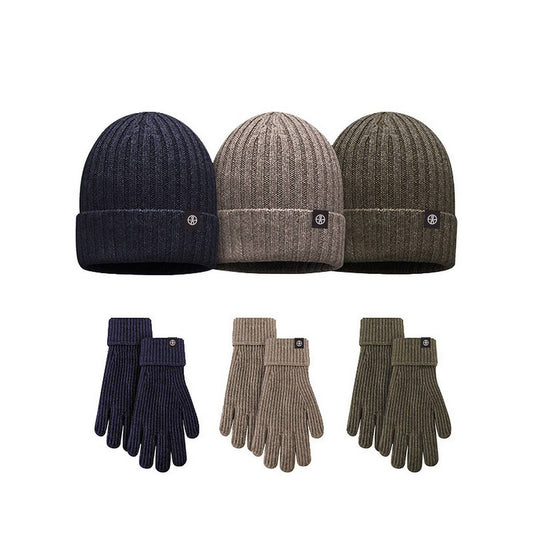 WINTER KNITTED TOUCH SCREEN WINDPROOF WARM SUIT