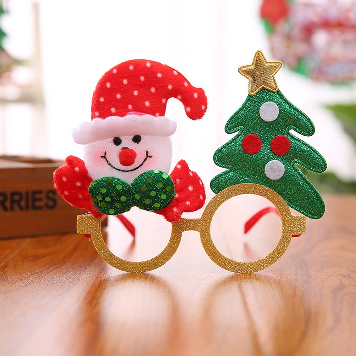 CHRISTMAS CARTOON COLORED GLASSES
