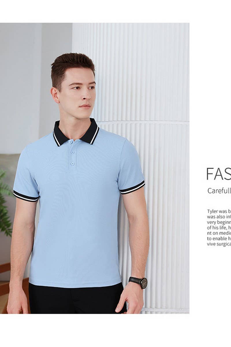 CWTBLS02423_CUSTOM COLLARED POLO WORK SHIRT