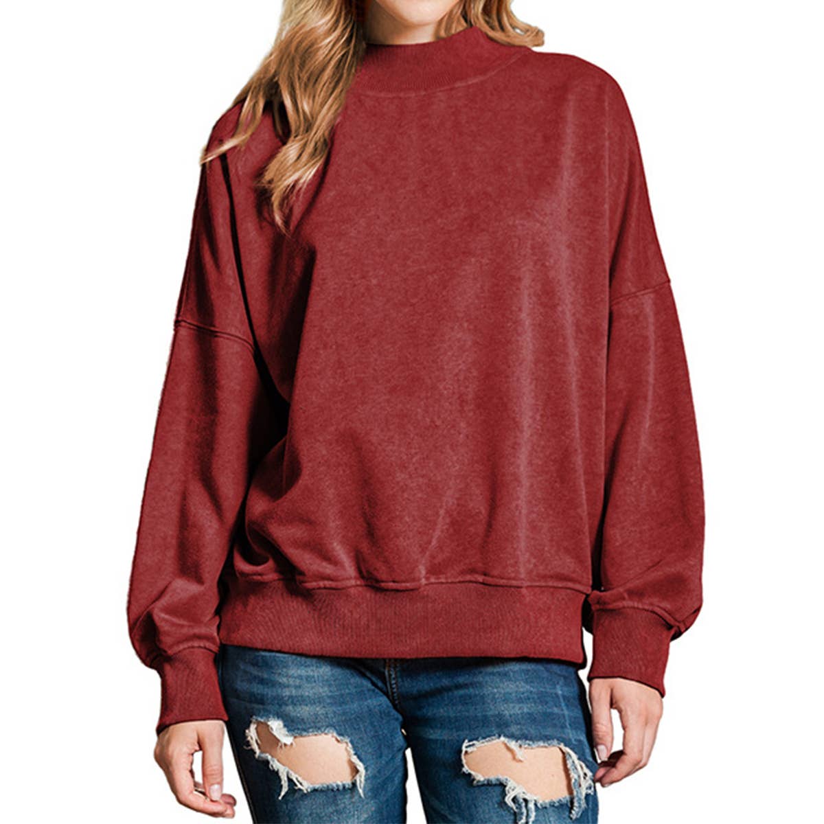 COMMUTER PULLOVER ROUND NECK SOLID COLOR HOODIE