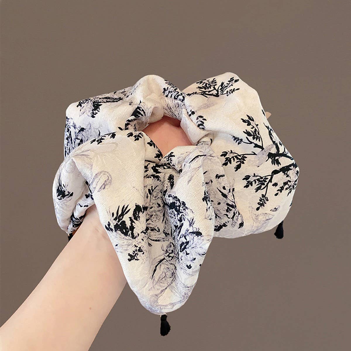 TEMPERAMENT INK PRINT HAIR ROPE HEADBAND HEADDRESS