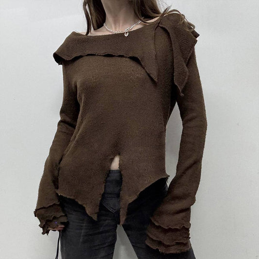 DO AN OLD DESIGN WITH HEM AND A LINE NECK SWEATER