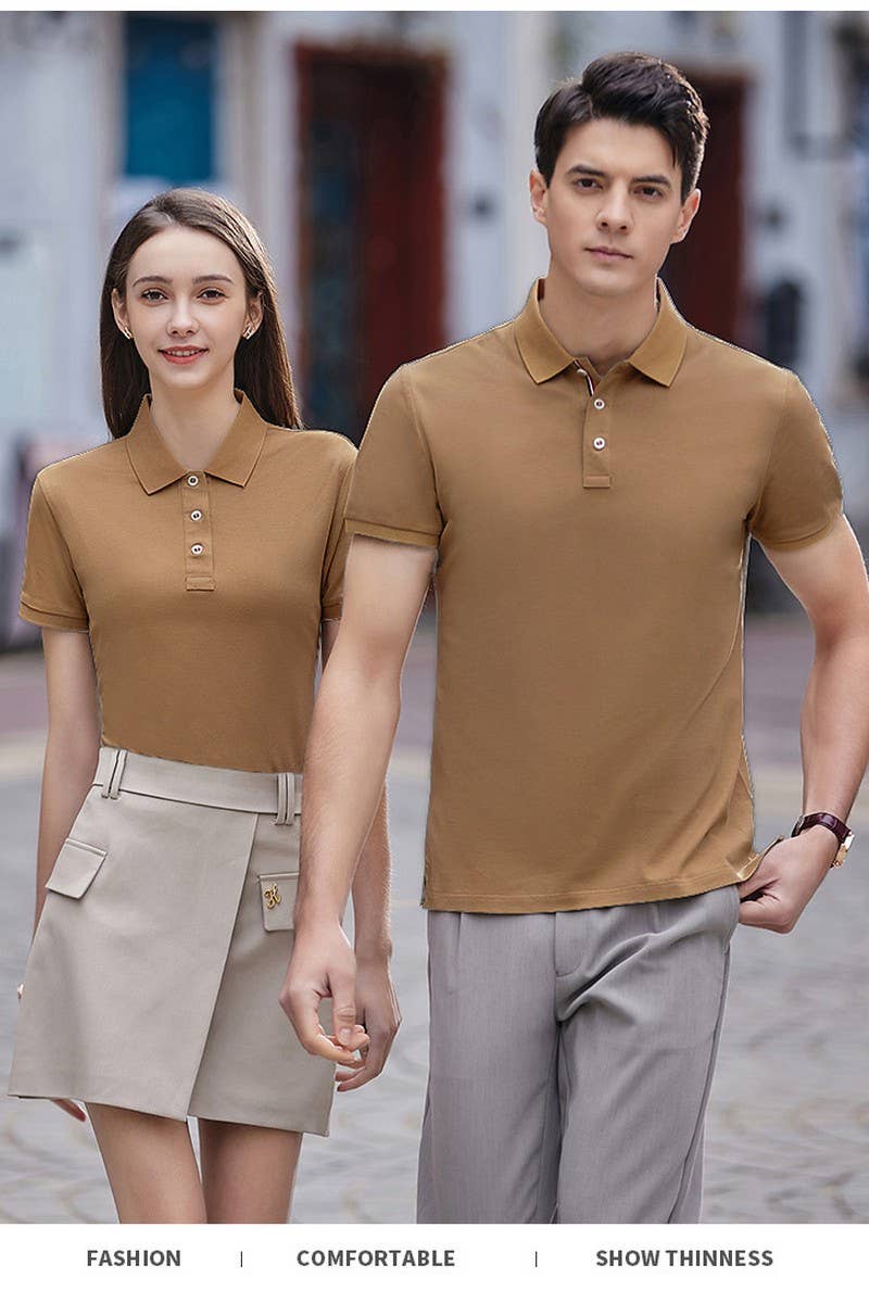 CWTBLS02436_LONG STAPLE COTTON SHORT SLEEVE POLO SHIRT