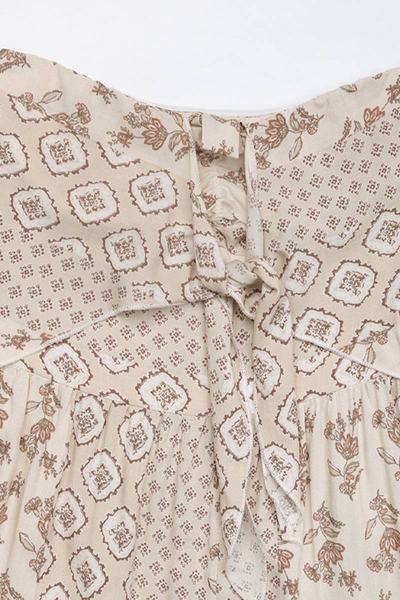 CWSJS1686_HIGH WAIST TIE WAIST BOHO WIDE LEG JUMPSUIT