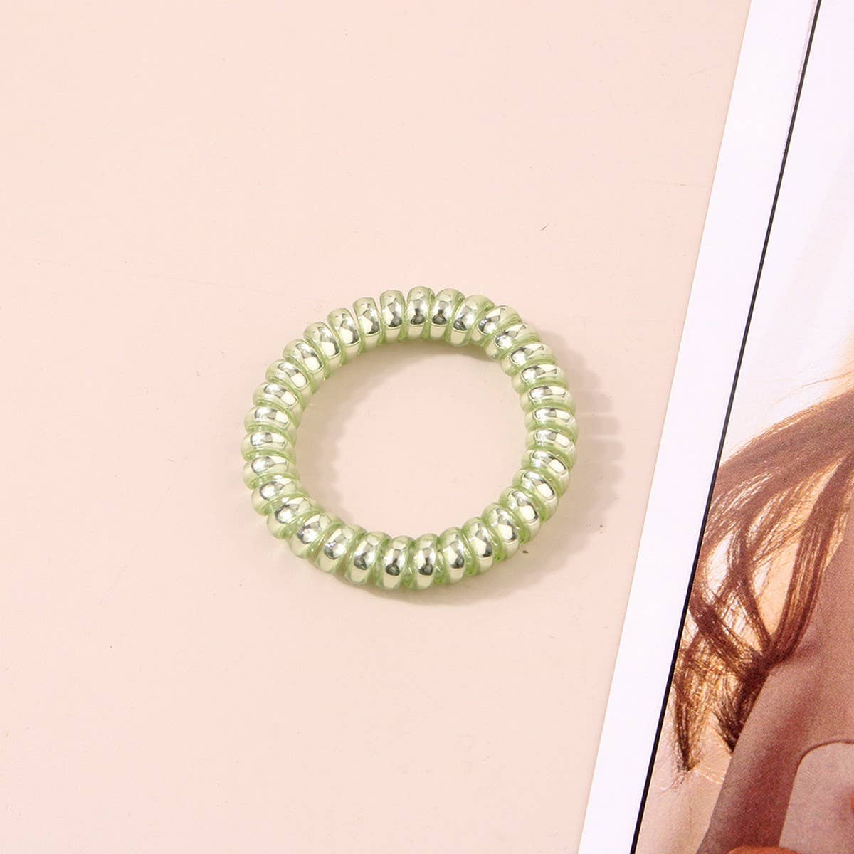 CWAHA1380_SIMPLE PHONE LINE HAIR TIE