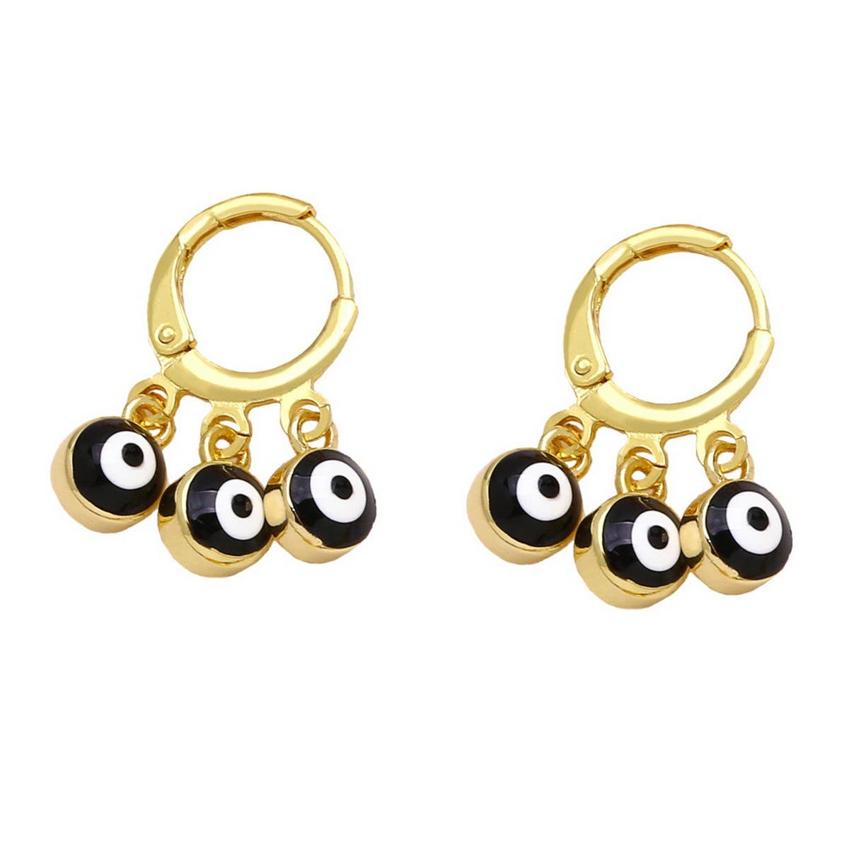 RETRO COLORFUL OIL DROP DEVIL'S EYE EARRINGS_CWAJE1021