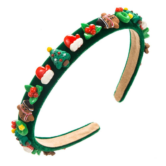 CHRISTMAS HEADBAND SIMPLE FLANNELETTE