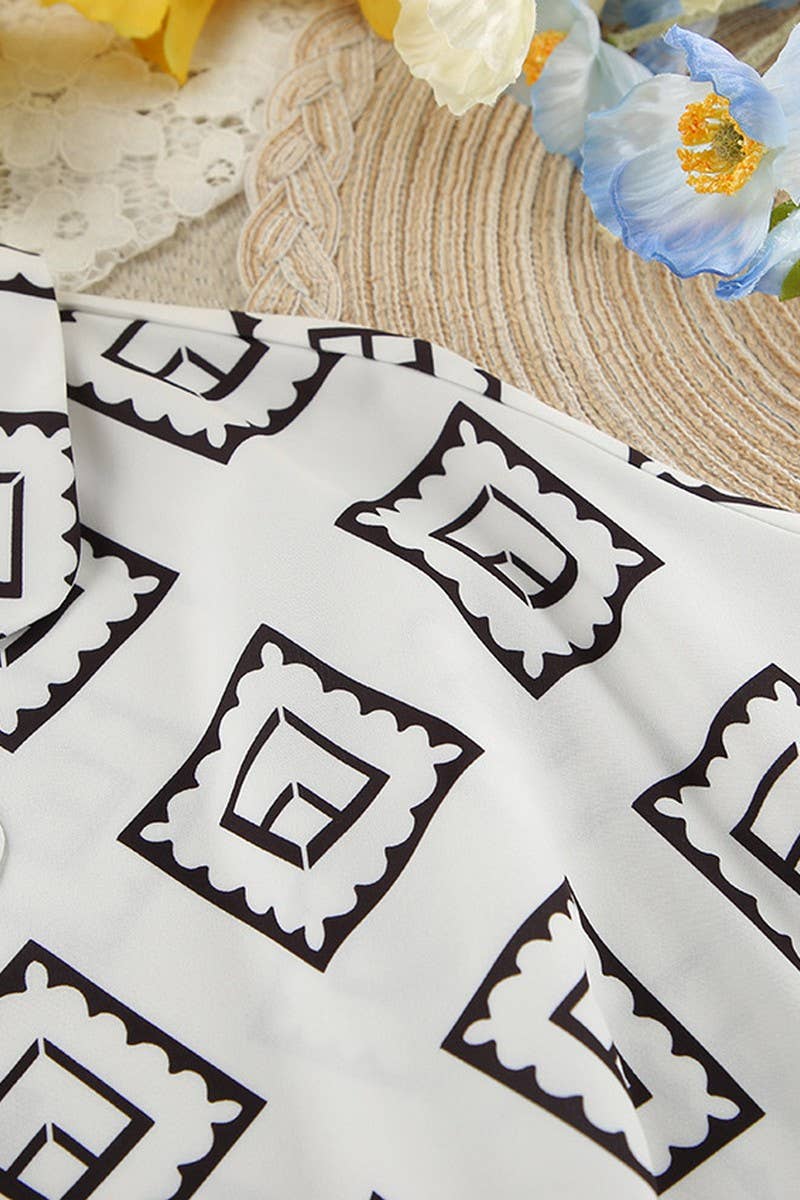 CWSPJ0371_PRINTED LONG-SLEEVED ROBE AND SHORTS PAJAMA SET