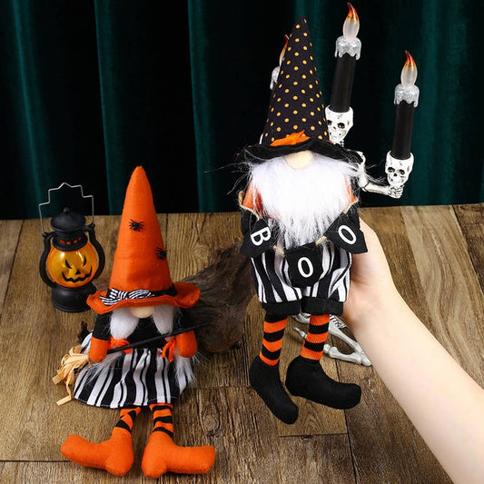 HALLOWEEN FACELESS OLD MAN DOLL DECORATION