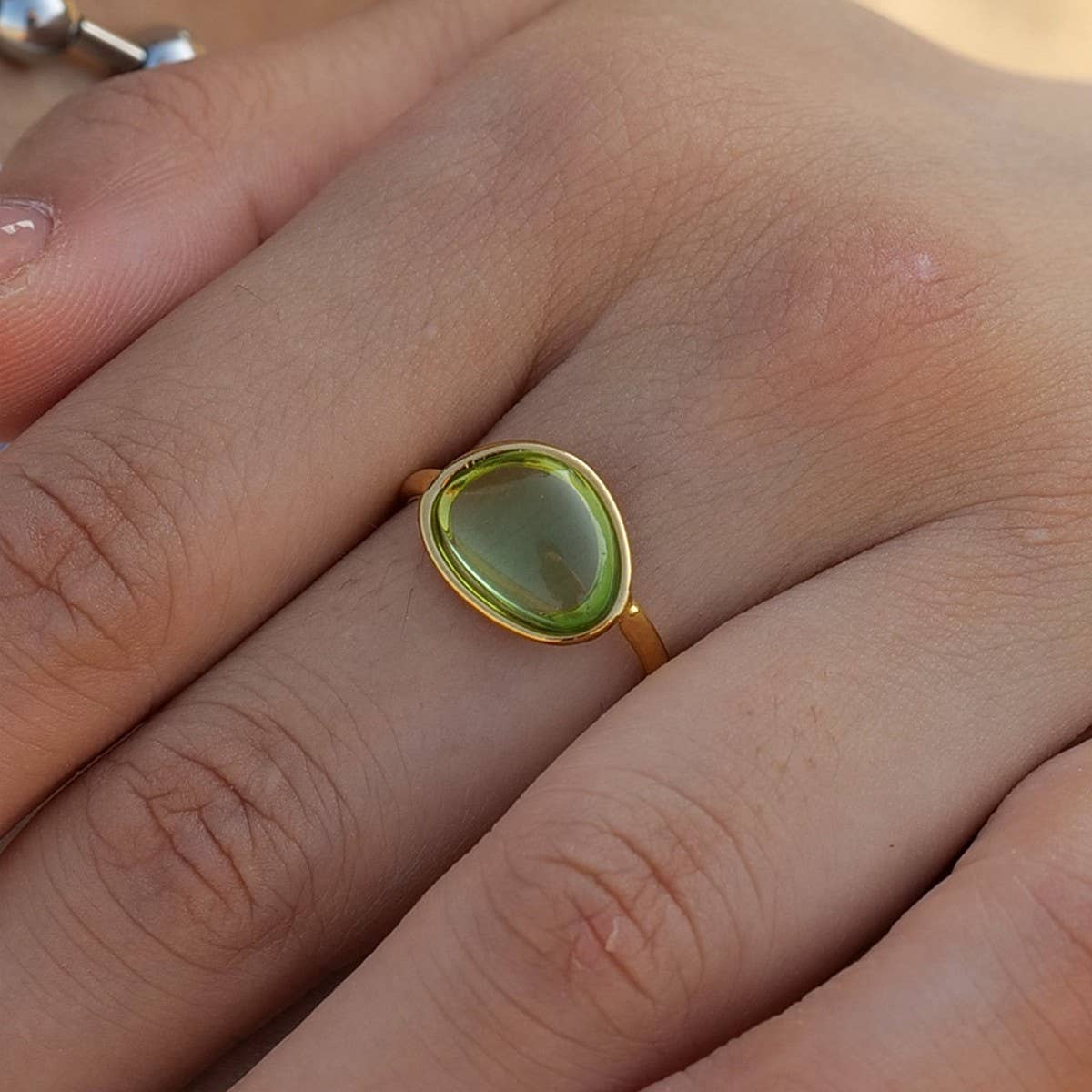 SUMMER FRESH AND SIMPLE FEMALE JELLY-LIKE RING_CWAJE1407
