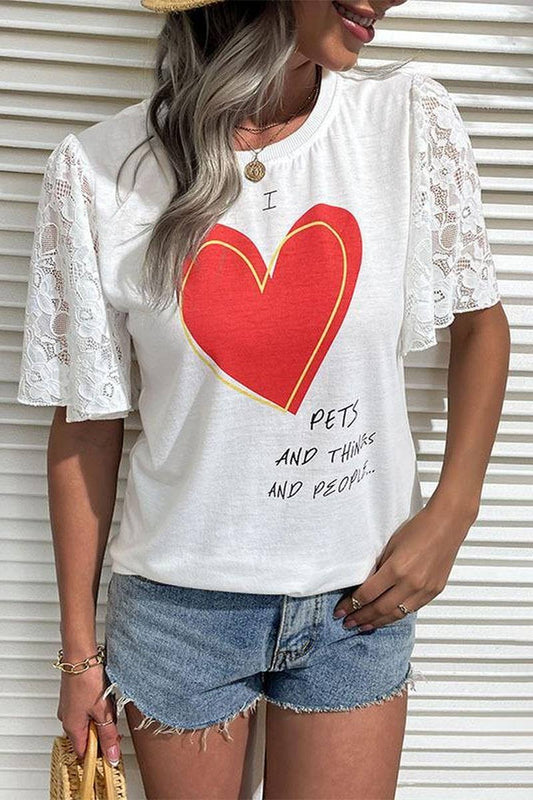 CWTTL1958_SUMMER LOVE PRINTED CASUAL WOMEN'S T-SHIRT