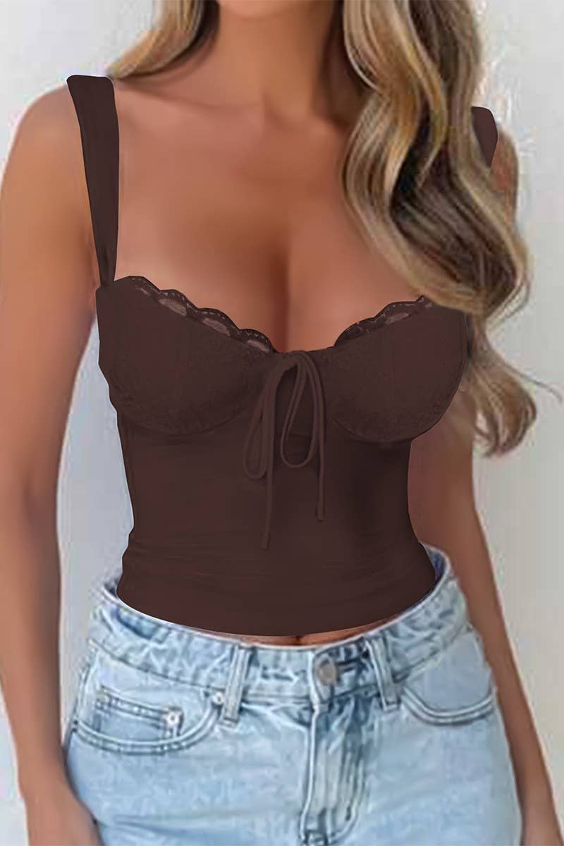 CWTTSL0372_SUMMER SEXY HOT GIRL LACE SUSPENDER T-SHIRT