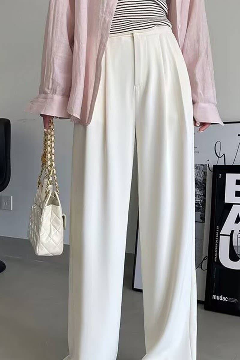 CWBLP00924_NEW AUTUMN HIGH WAIST CASUAL PANTS SUIT PANTS