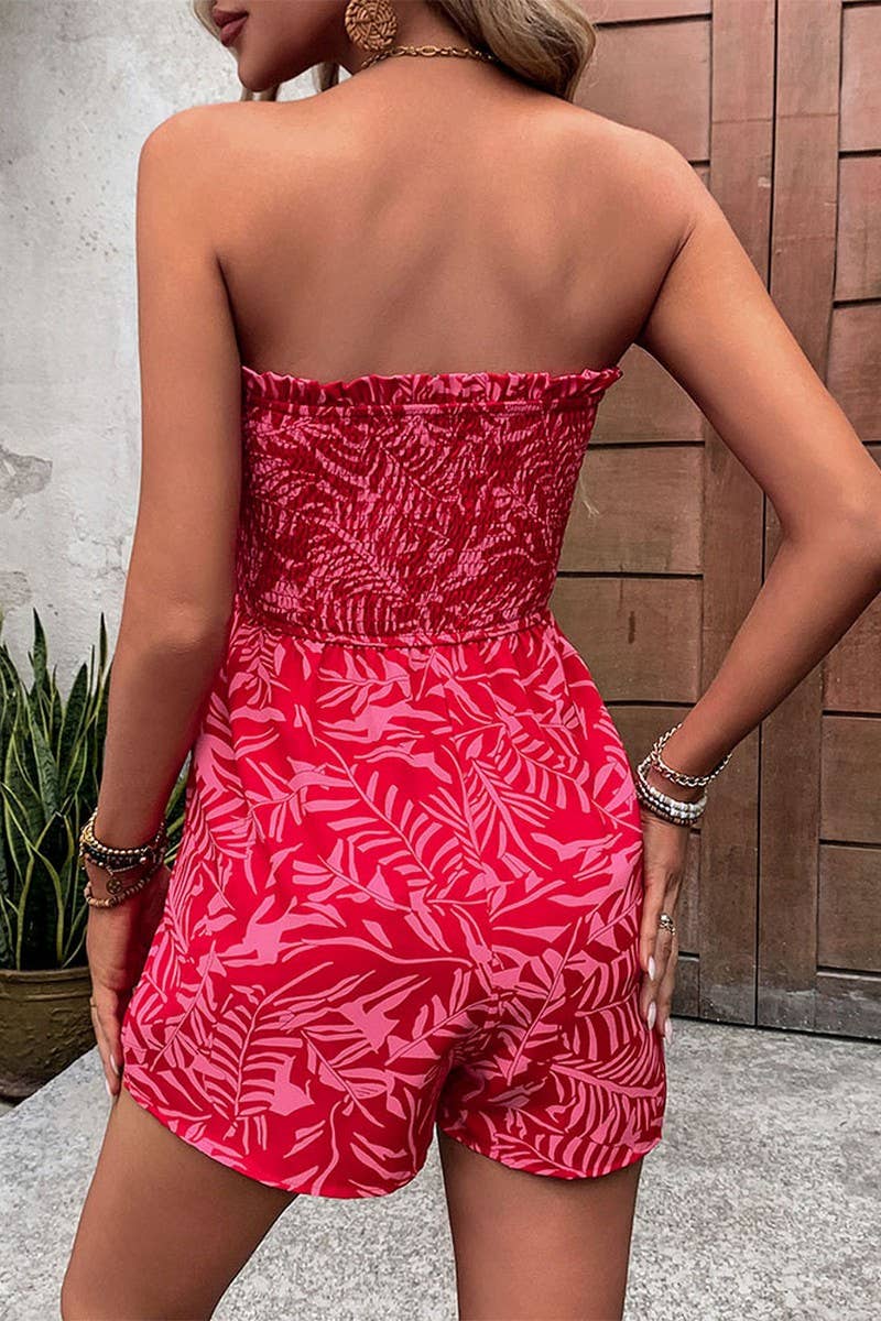 CWSJS0834_OFF-SHOULDER ELASTIC PRINTED TUBE TOP JUMPSUIT