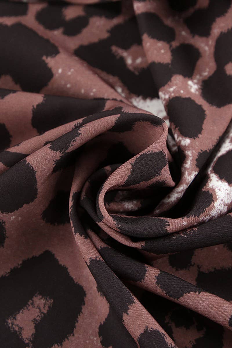 CWSPJ0331_LEOPARD PRINT UNDERWEAR SHORTS PAJAMA SET