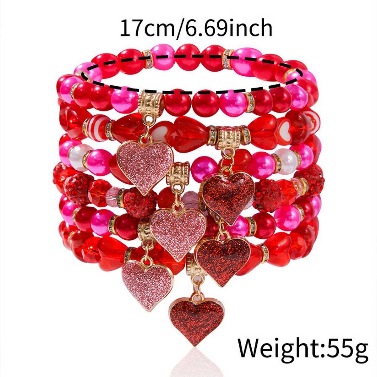 LOVE LOVE LOVE FRIENDSHIP GIFT HANDMADE BRACELET