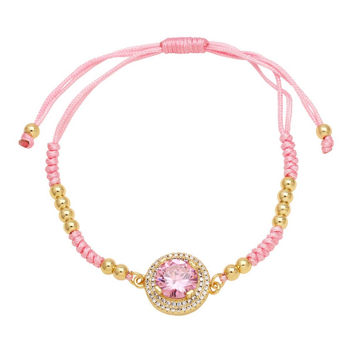 SET WITH COLORED ZIRCON BRACELET
