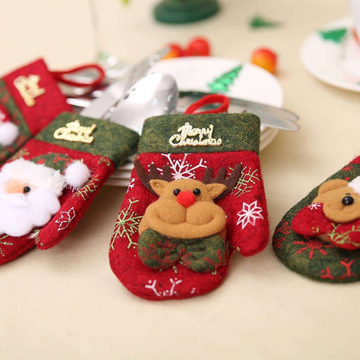 CWMM9346_CHRISTMAS GLOVE TABLEWARE GIFT BAG