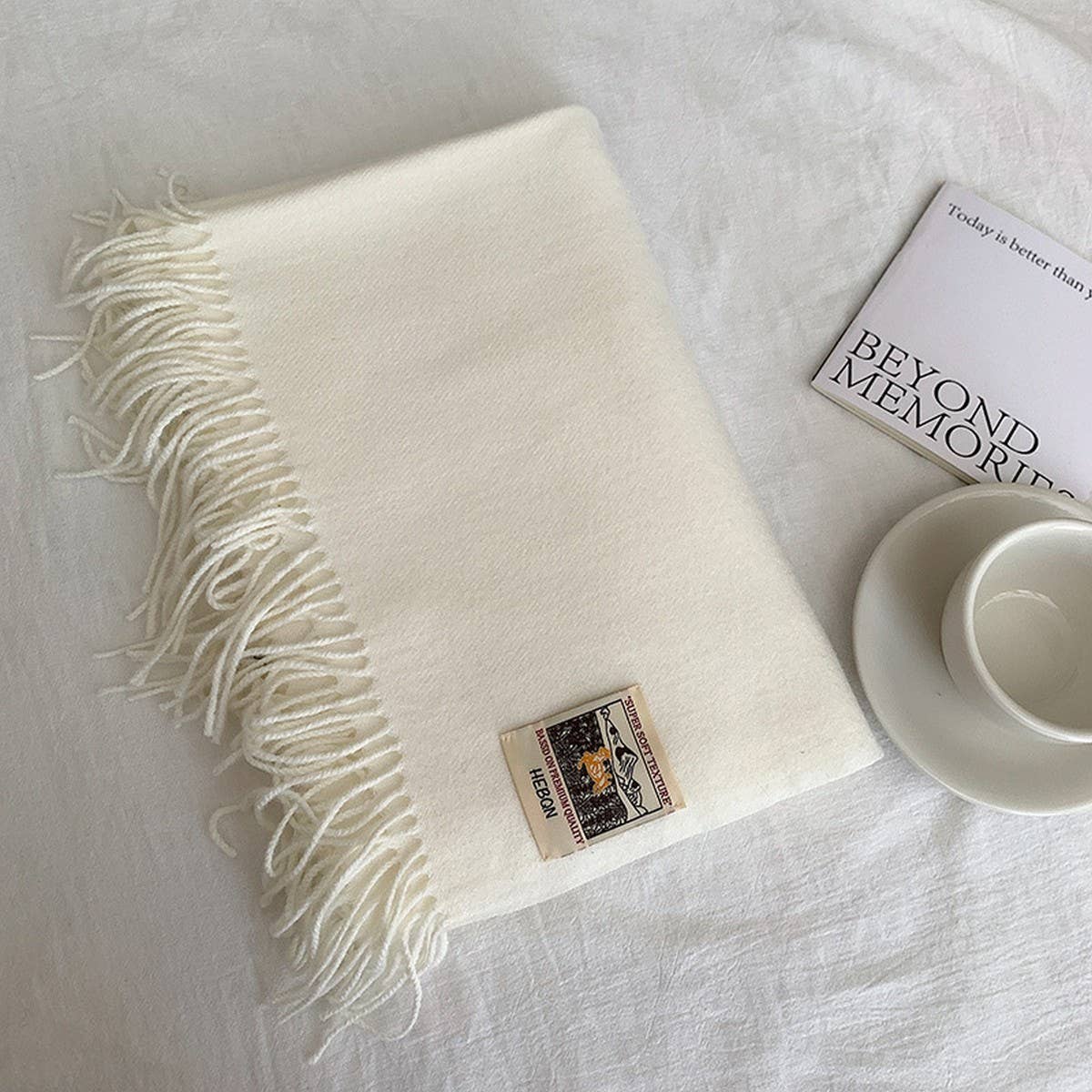Solid Color Faux Cashmere Scarf -Winter Wrap_CWASC2303