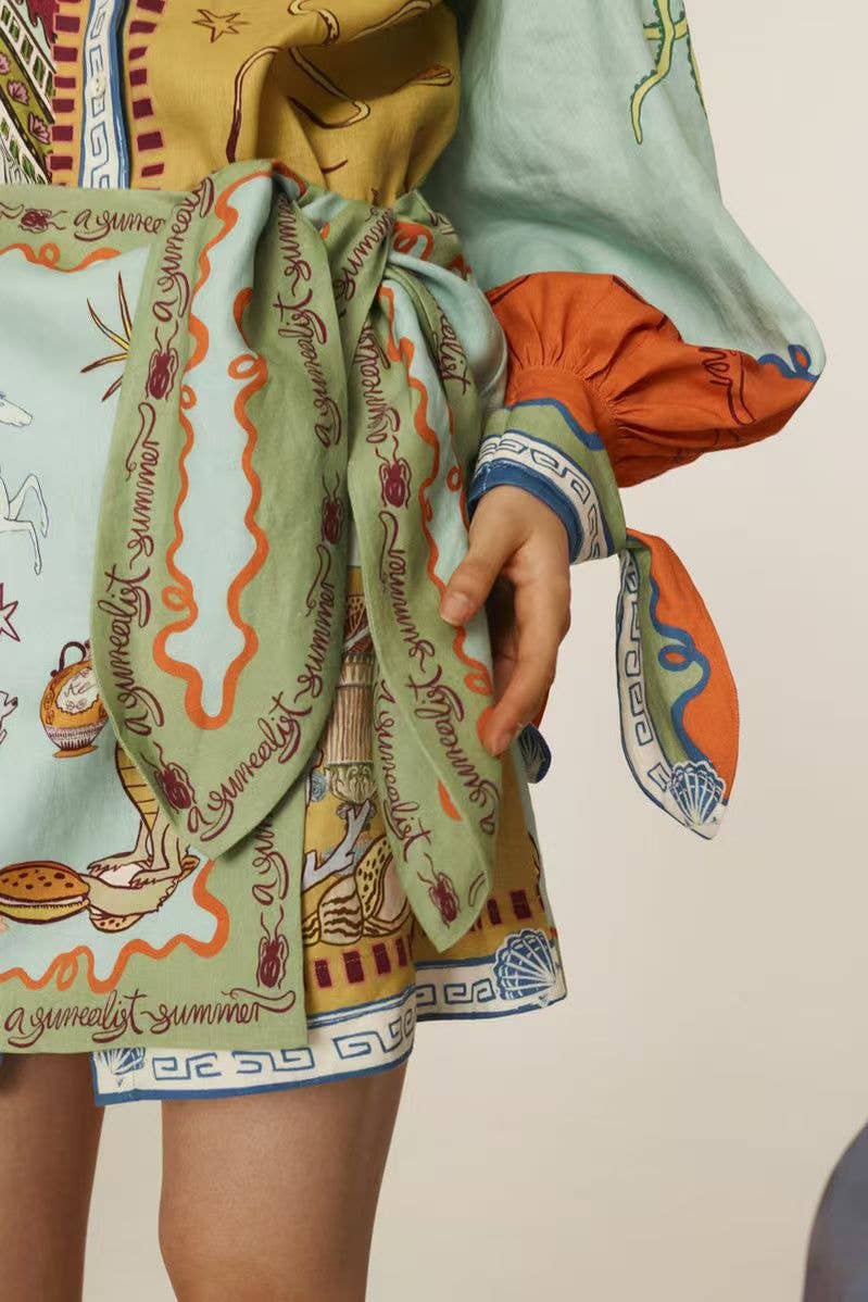 Casual shirt collar and two dresses