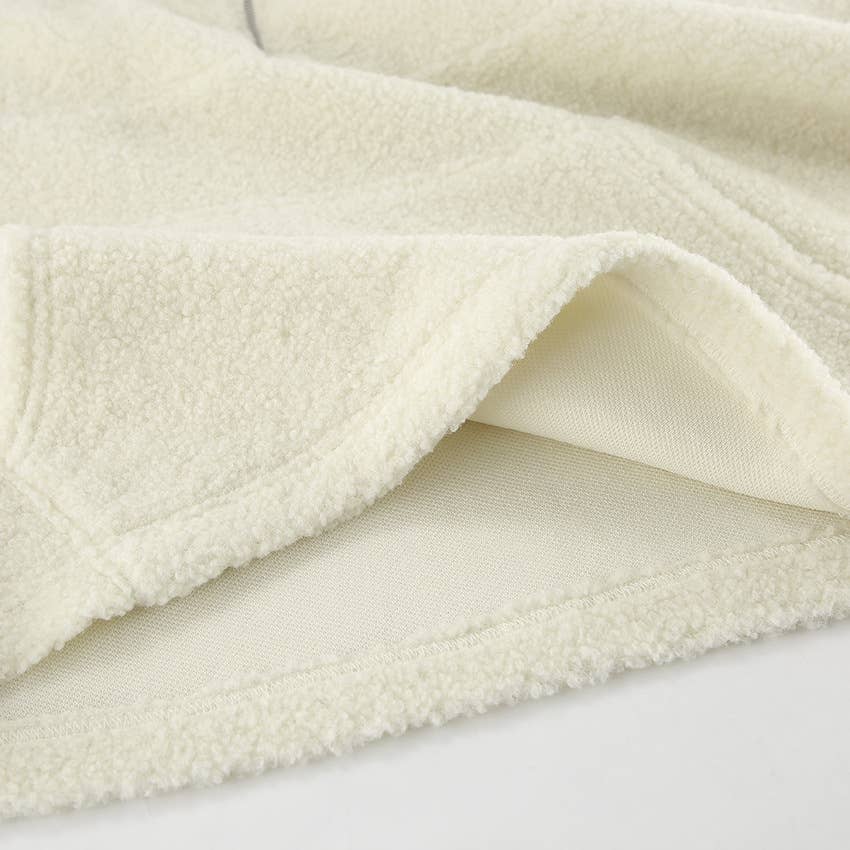 CWTBLL3113_LAMB WOOL ALL-IN-ONE POLO PULLOVER SWEATSHIRT