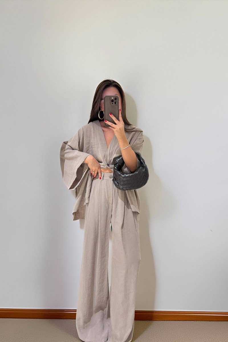 CWSTB00377_V-NECK LONG-SLEEVED TOP AND TROUSERS SUIT