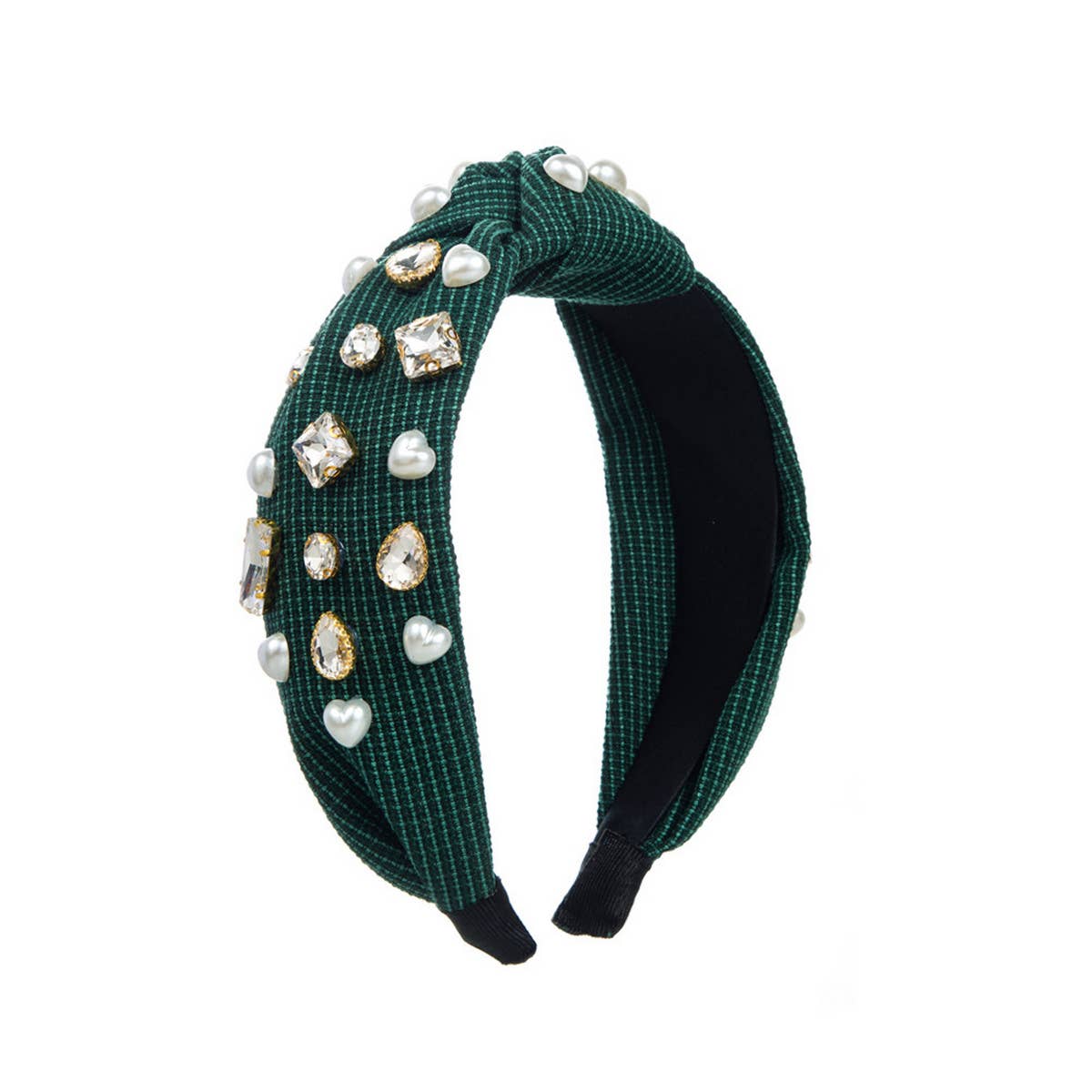 DIAMOND AND PEARL WIDE HEADBAND
