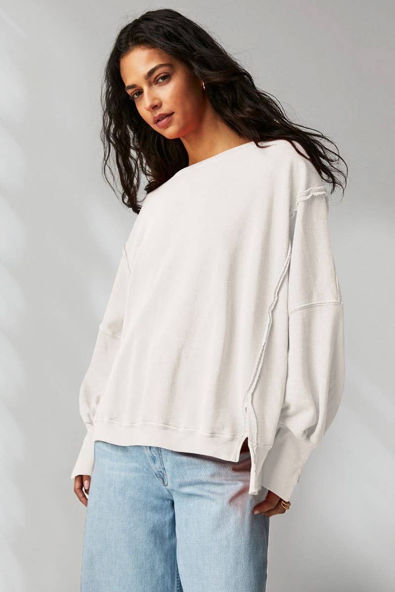 CWTBLL3989_CASUAL SPORTS LONG-SLEEVED CREW NECK SWEATSHIRT