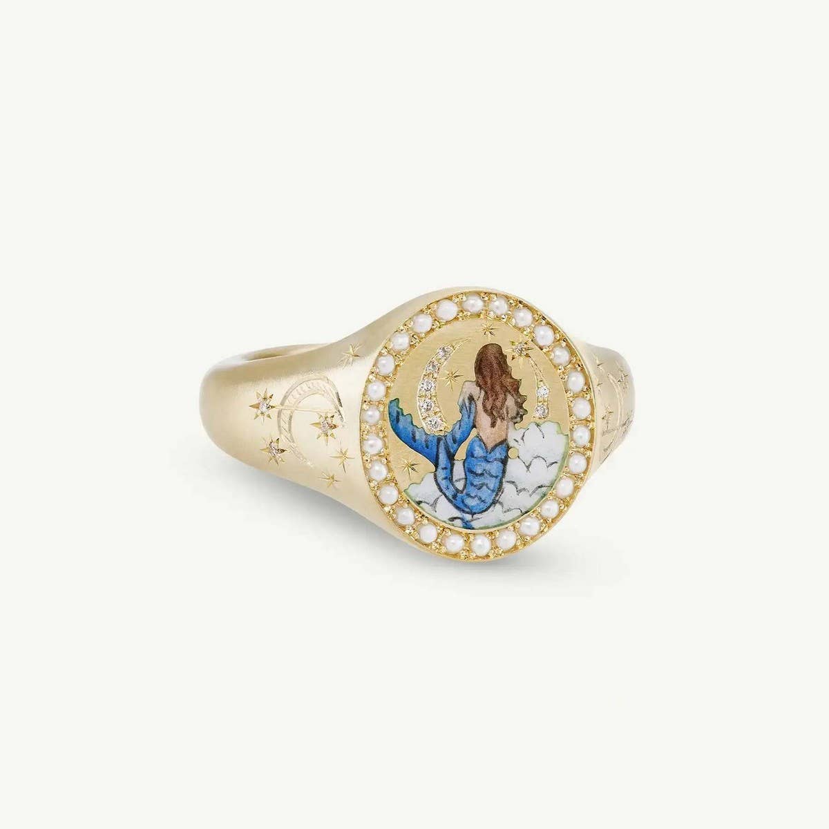 Stainless Steel Fashion Painted Rhinestone Ring_CWMM5706
