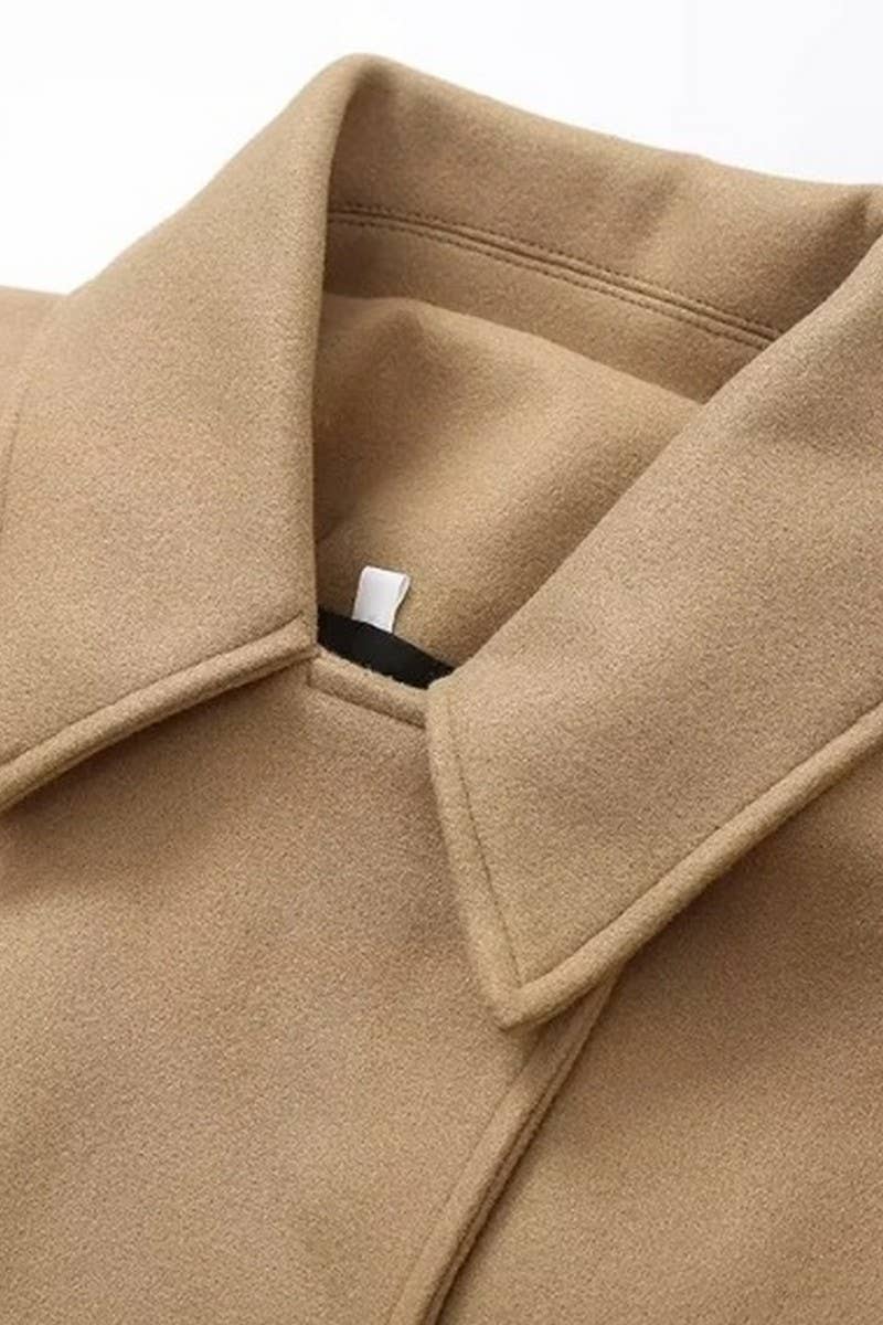 CWOCO1061_SINGLE-BREASTED LAPEL LOOSE WOOLEN JACKET