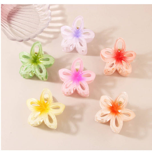 CWAHA1383_GRADIENT FLOWER HAIR CLAW CLIP