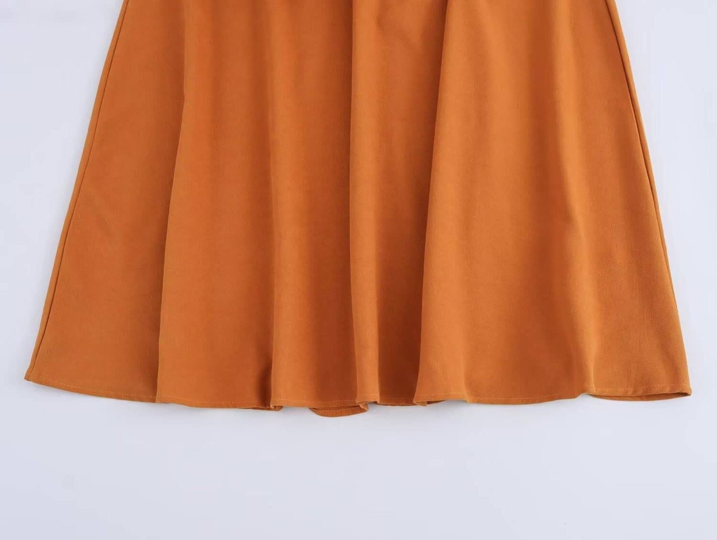 DRESS WITH SUIT COLLAR AND HIGH WAIST