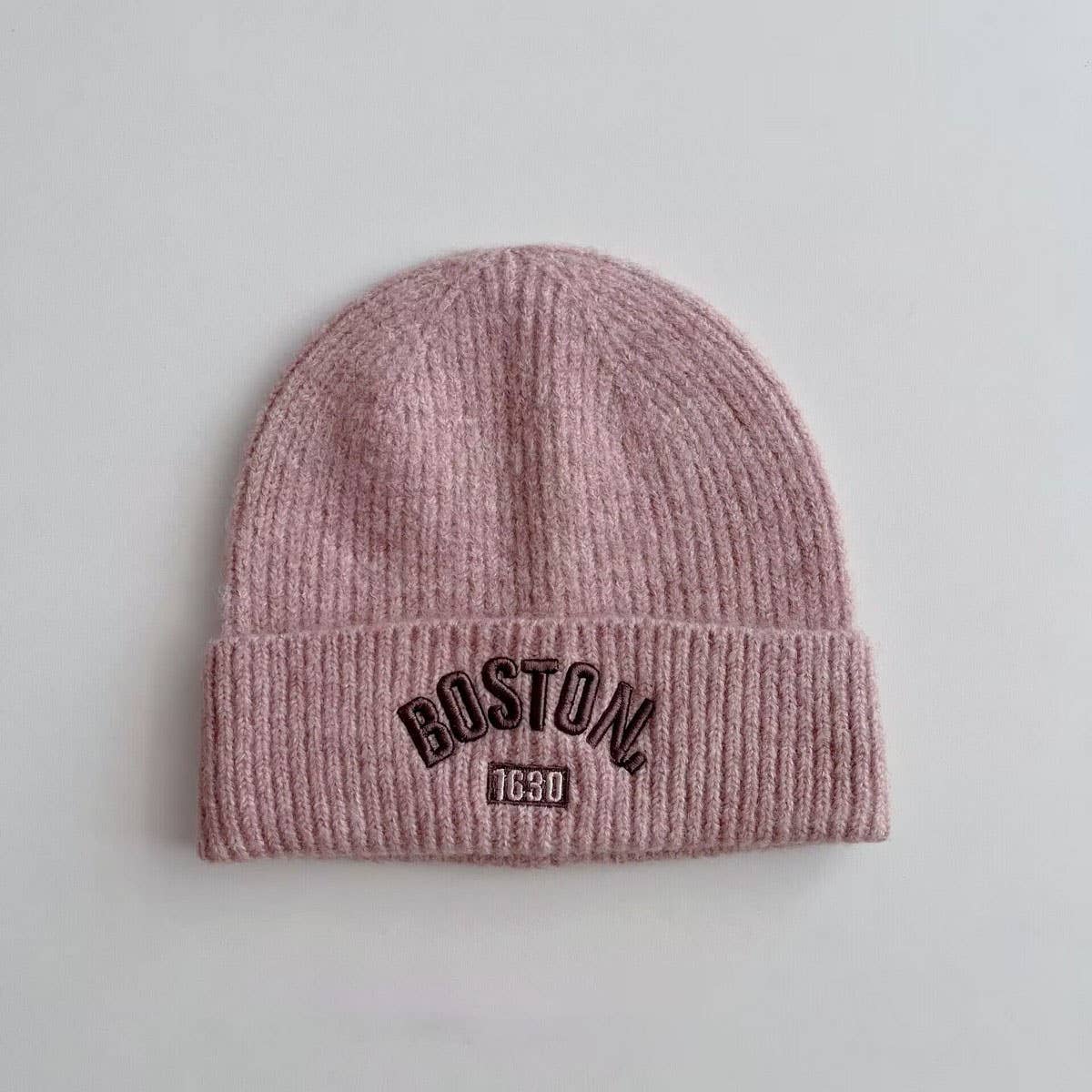 WINTER CHILDREN'S EMBROIDERED LETTER KNITTED HAT_CWAH2931