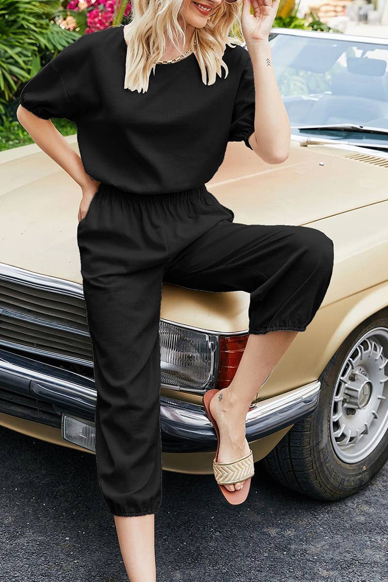 CWSS1176_SUMMER CASUAL COMFORTABLE LOOSE TWO-PIECE