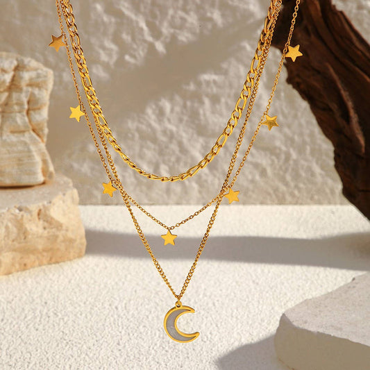 VERSATILEGEOMETRIC OT BUCKLE HEART-SHAPE NECKLACE_CWAJE05671
