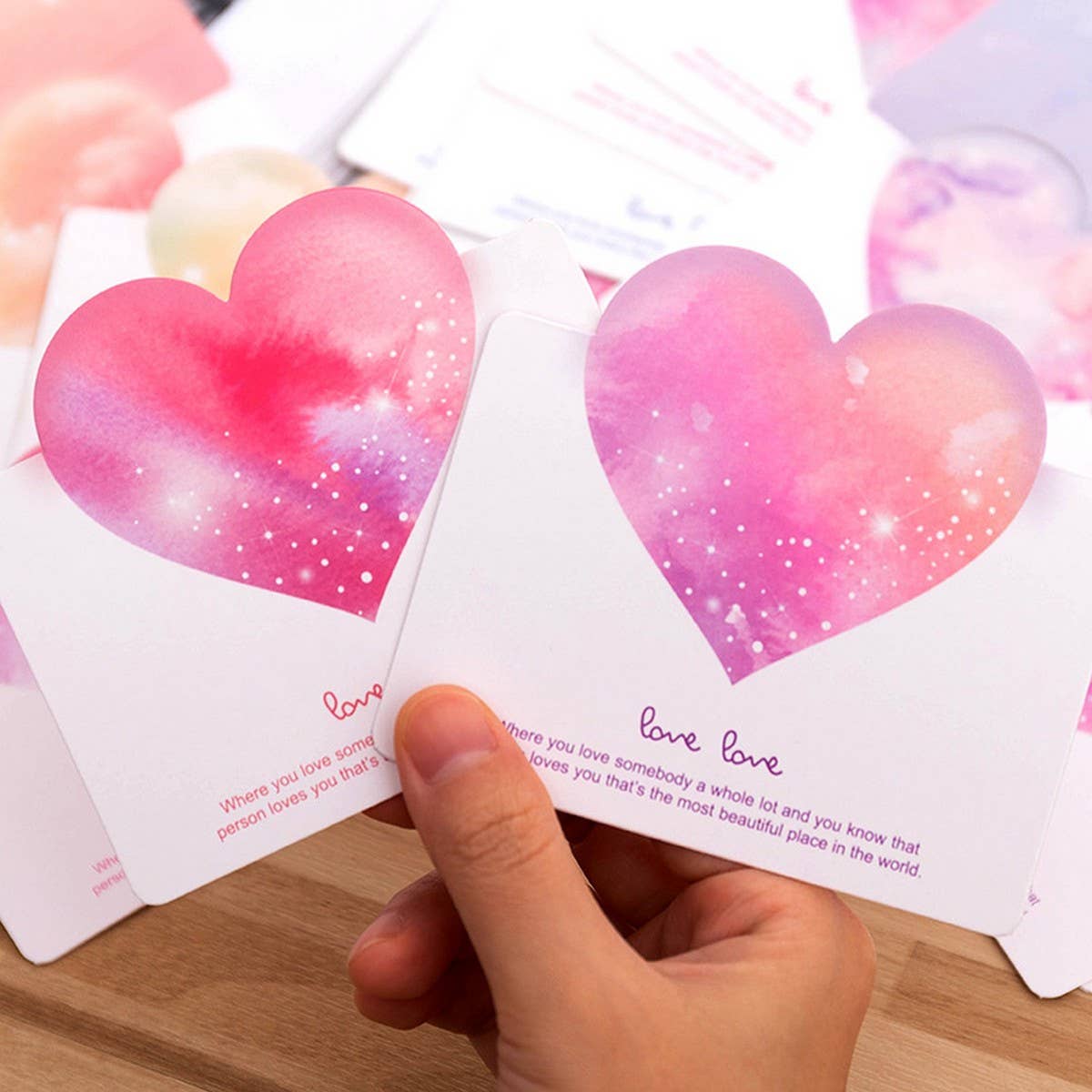 INS STYLE THREE-DIMENSIONAL LOVE GREETING CARD