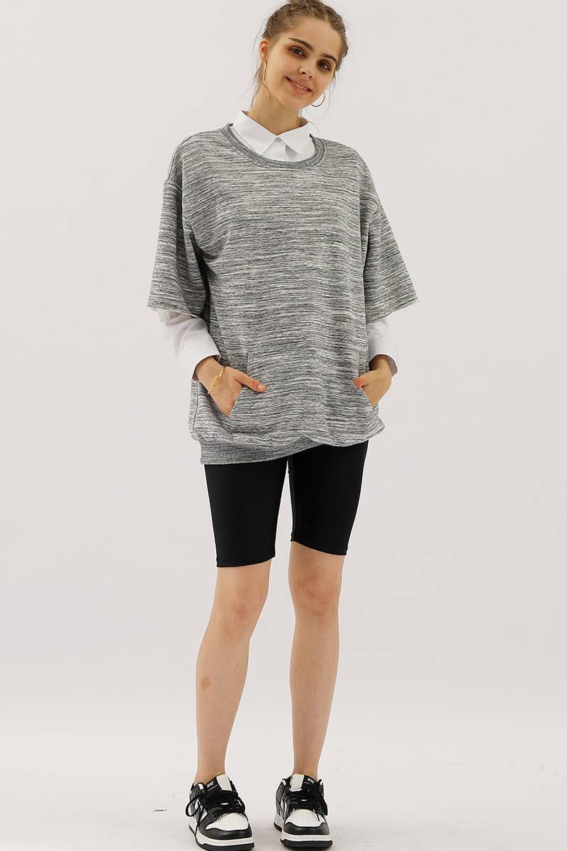 CWTTS560_OVERSIZED SWEATSHIRT WITH KANGAROO POCKET