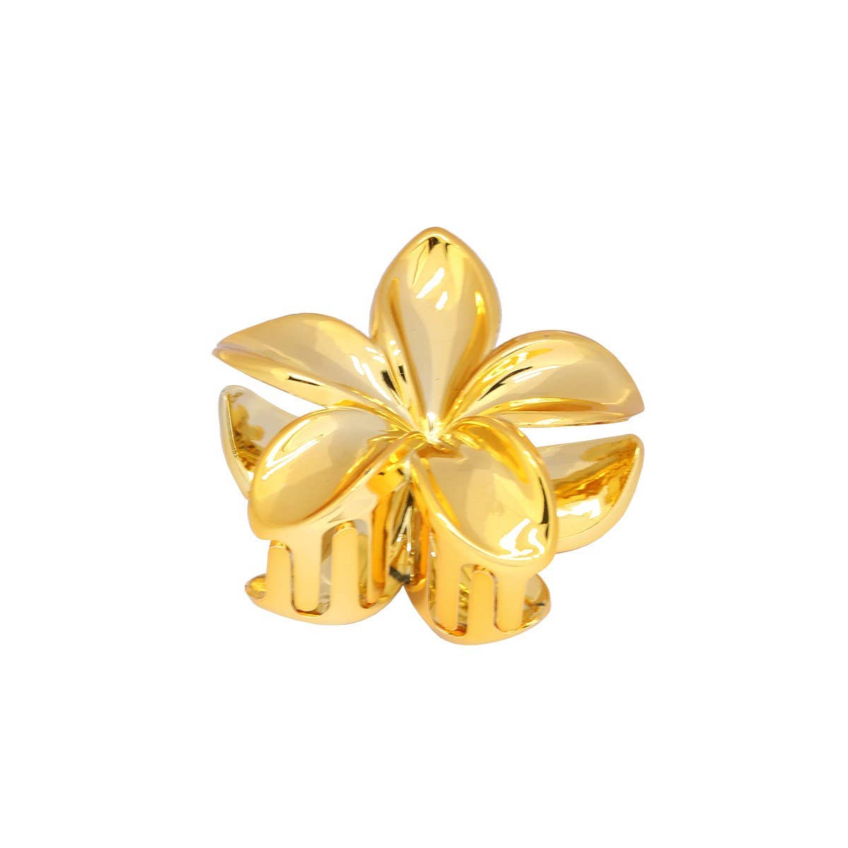 Gold Silver Egg Flower Large Hair Claw Elegant