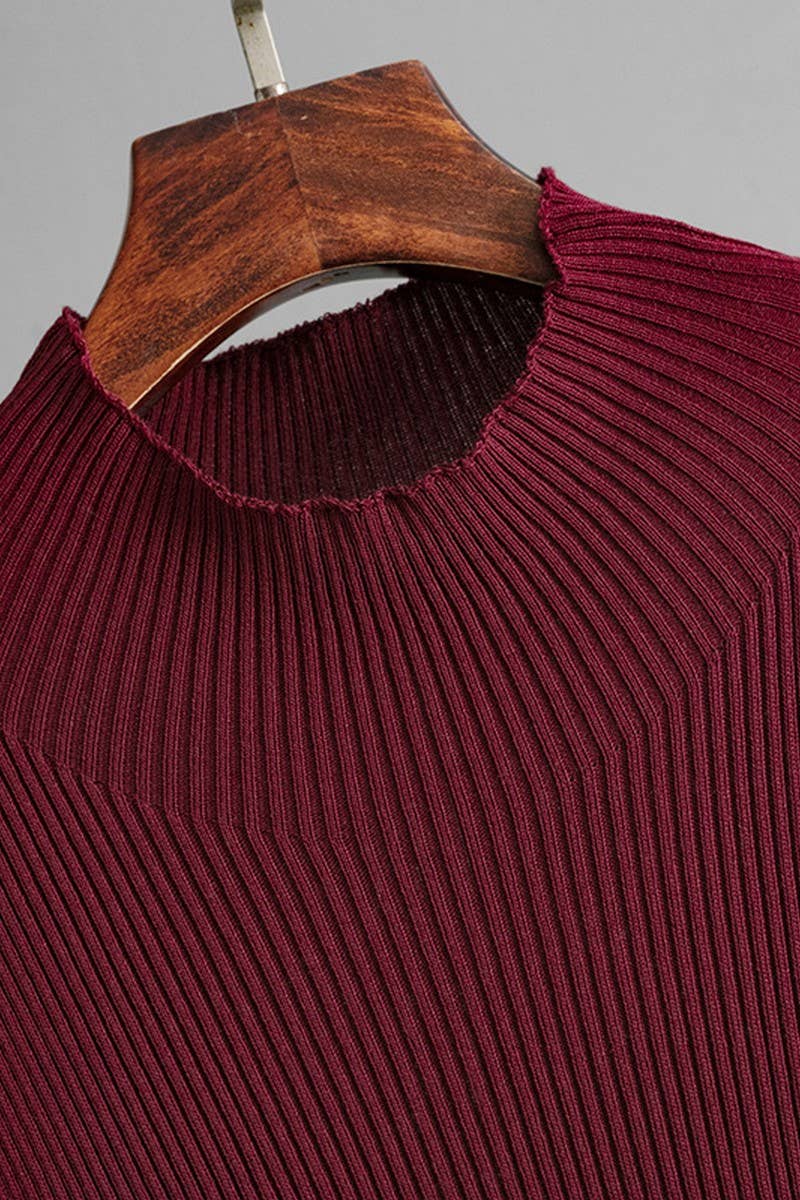 CWDMD01156_SOLID SLEEVELESS KNIT BODYCON TANK DRESS