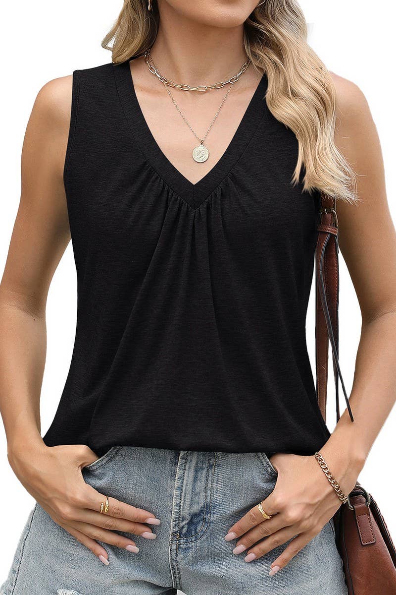 CWTTSL0308_NEW SLEEVELESS CASUAL TOPS FOR SPRING AND SUMMER