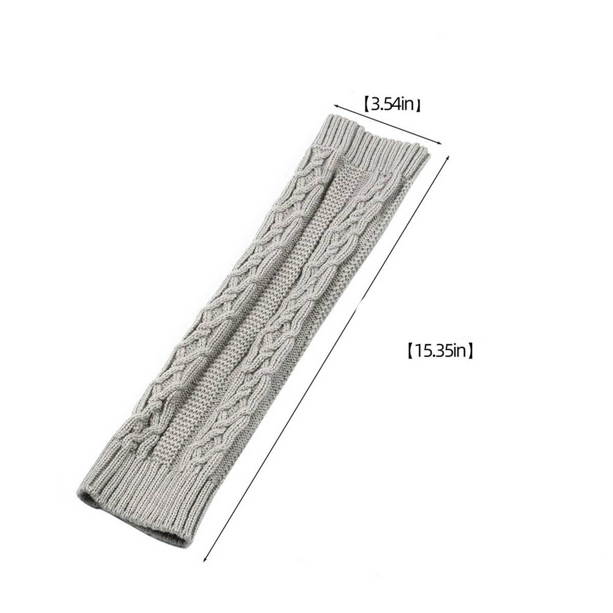 CWMS02675_CHUNKY LEG WARMERS WOMEN SLOUCHY CABLE SOCKS