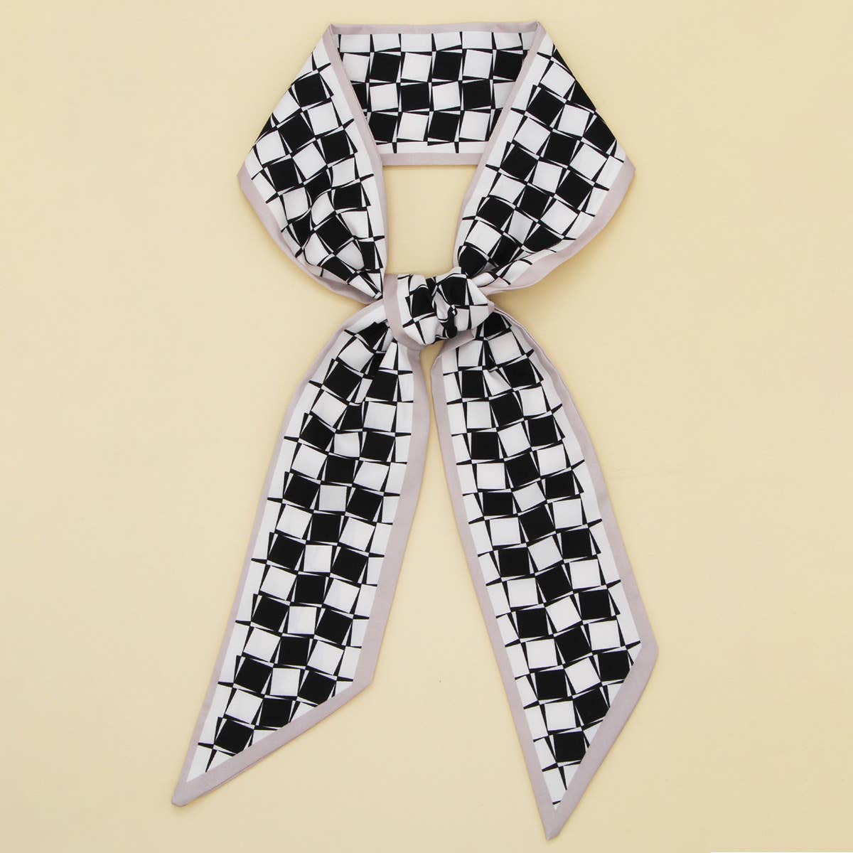 Letter Floral Twilly Scarf ? Hair Ribbon & Bag Tie