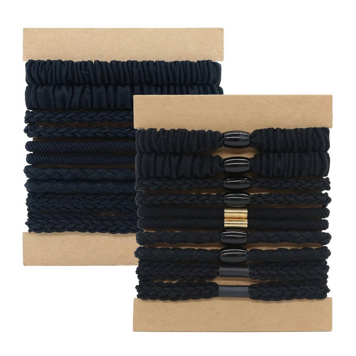 HIGH ELASTIC PONYTAIL CARD SET HAIR RING