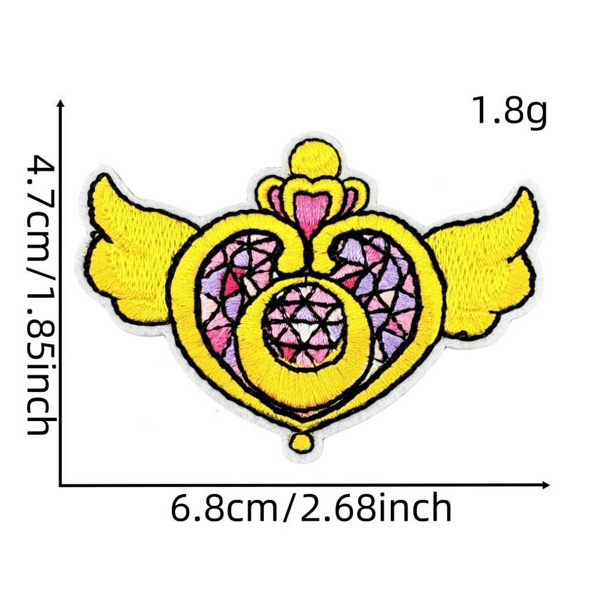 GIRL CARTOON MAGIC WARRIOR EMBROIDERED PATCH