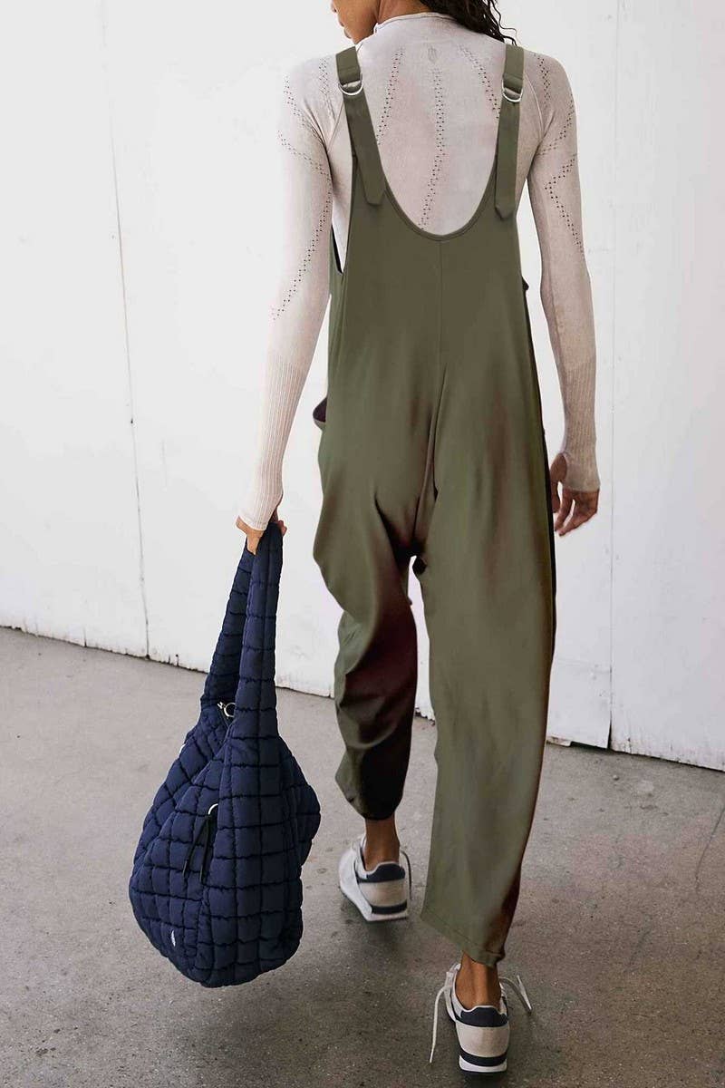 CWSBSSL0140_KNITTED ADJUSTABLE STRAP JUMPSUIT
