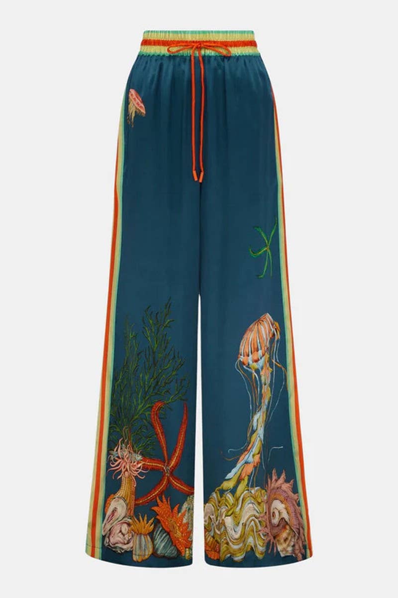 CWSS1231_FASHION PRINTED LOOSE CASUAL VACATION SUIT