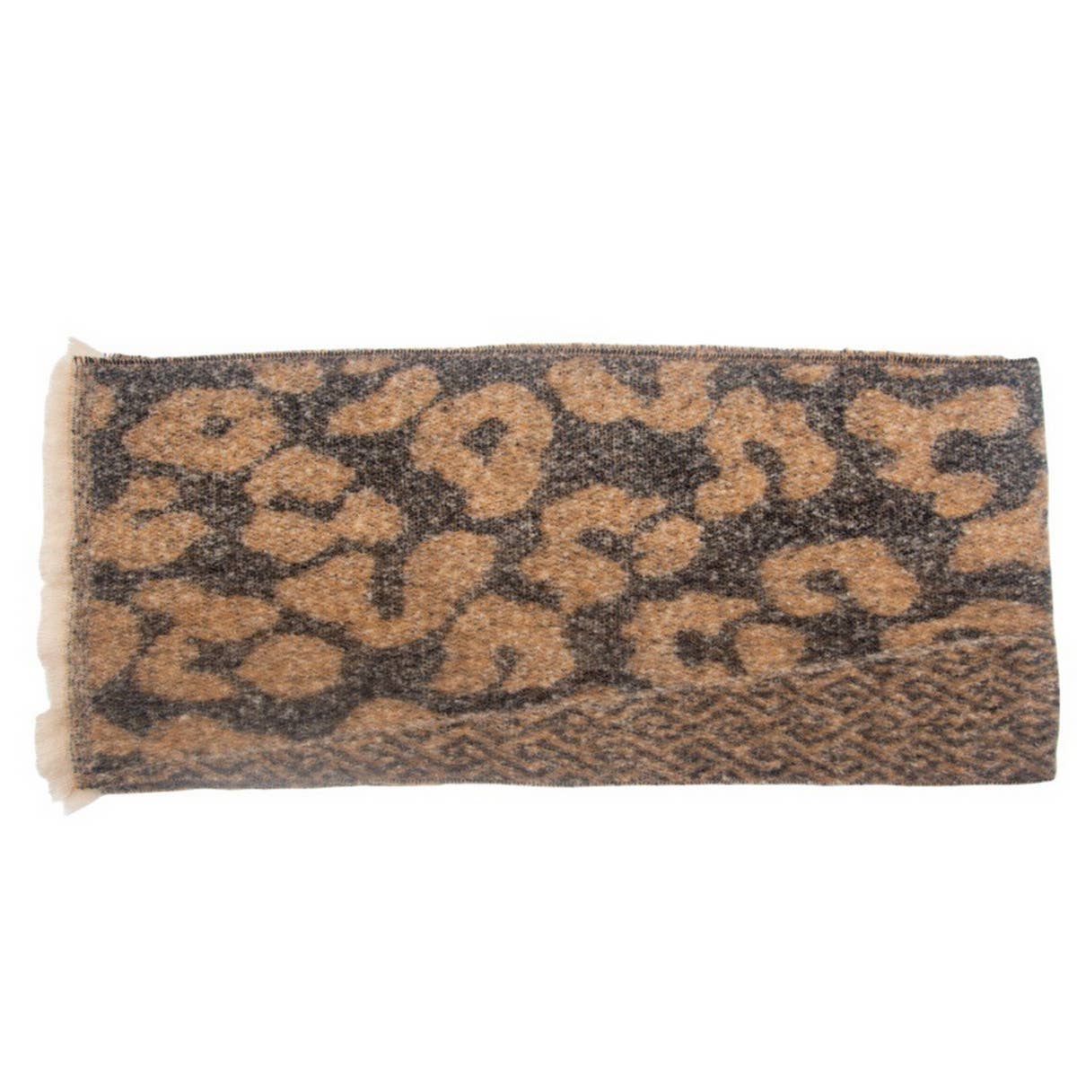 New Jacquard Leopard Print Scarf for Fall & Winter